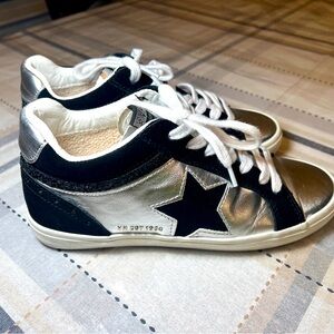 Vintage Havana Sneakers Bounce Washed Silver Glitter Star Multi, Women’s 8